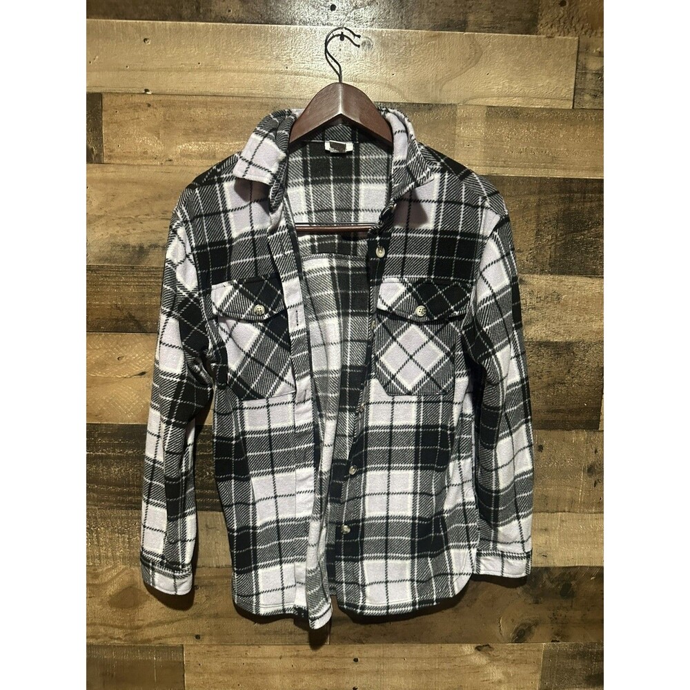 Rue 21 womens Small Purple Plaid Flannel Long Sleeve Top Soft